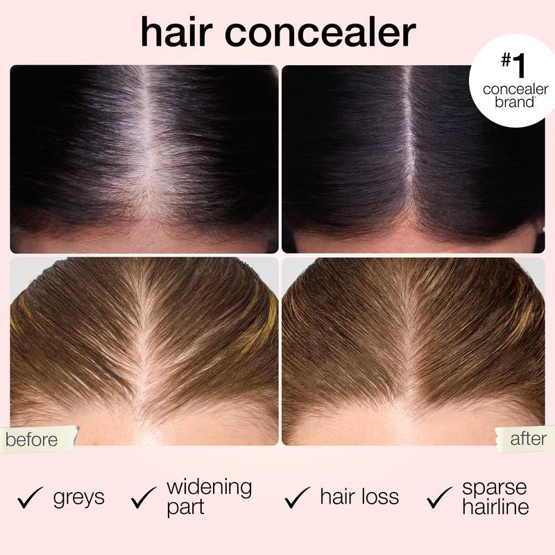 Hair concealer before and after roots